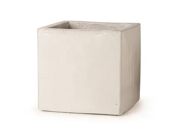 CUBO BIANCO - Handmade terracotta garden vase by PAOLELLI GARDEN - view 2